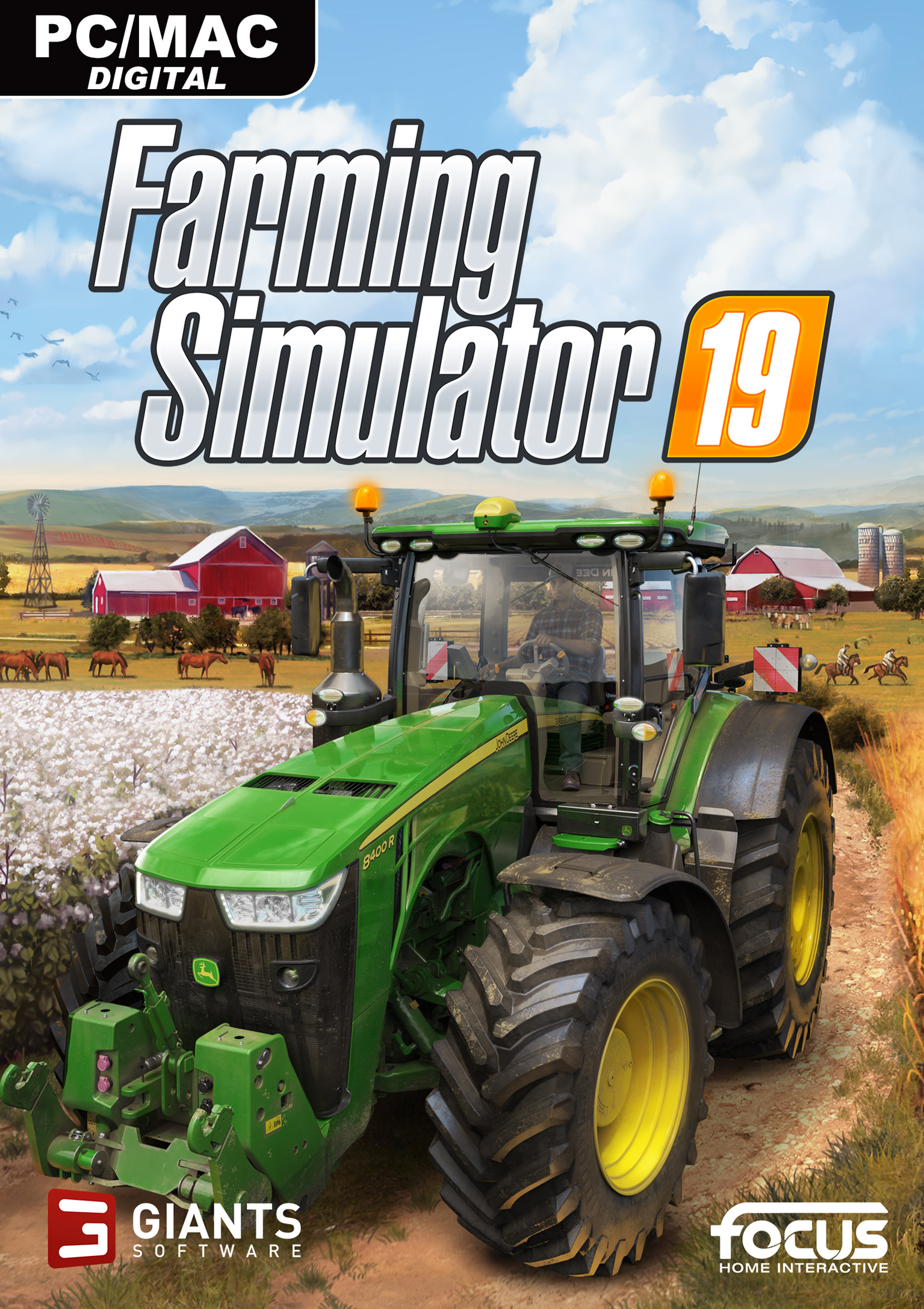 Farming Simulator 19 - pedn DVD obal