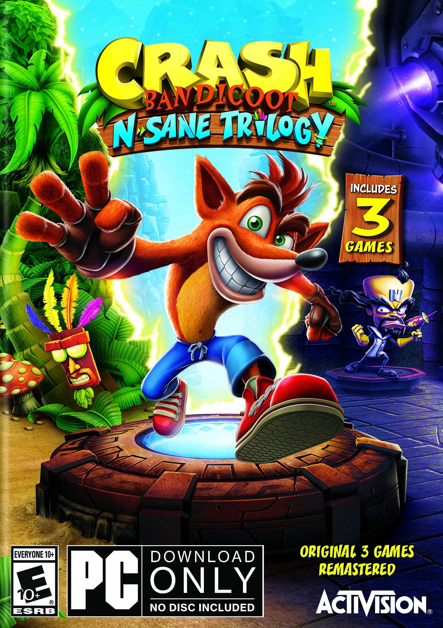 Crash Bandicoot N. Sane Trilogy - pedn DVD obal