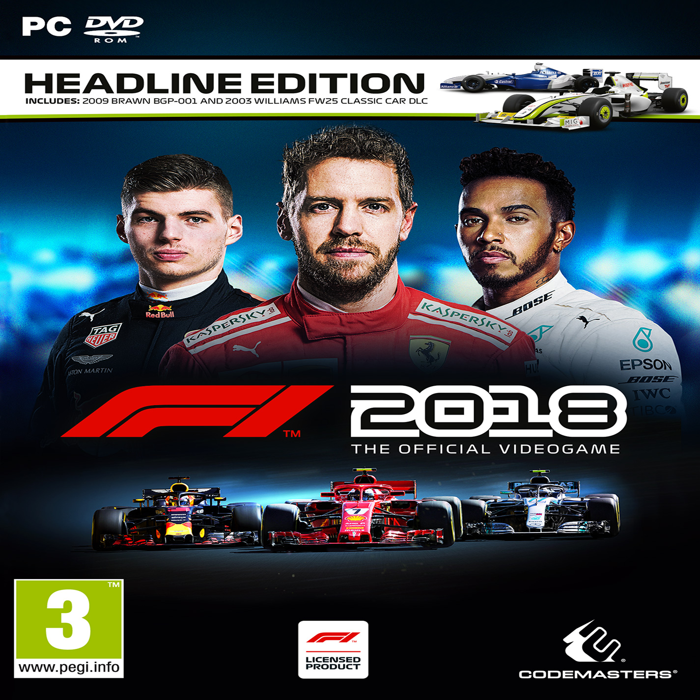 F1 2018 - pedn CD obal