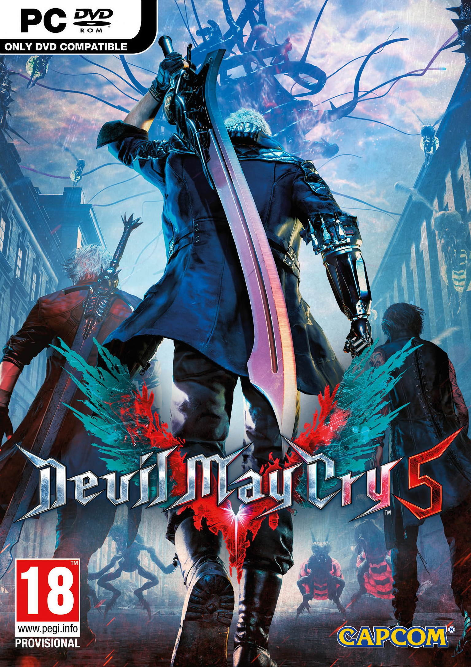 Devil May Cry 5 - pedn DVD obal