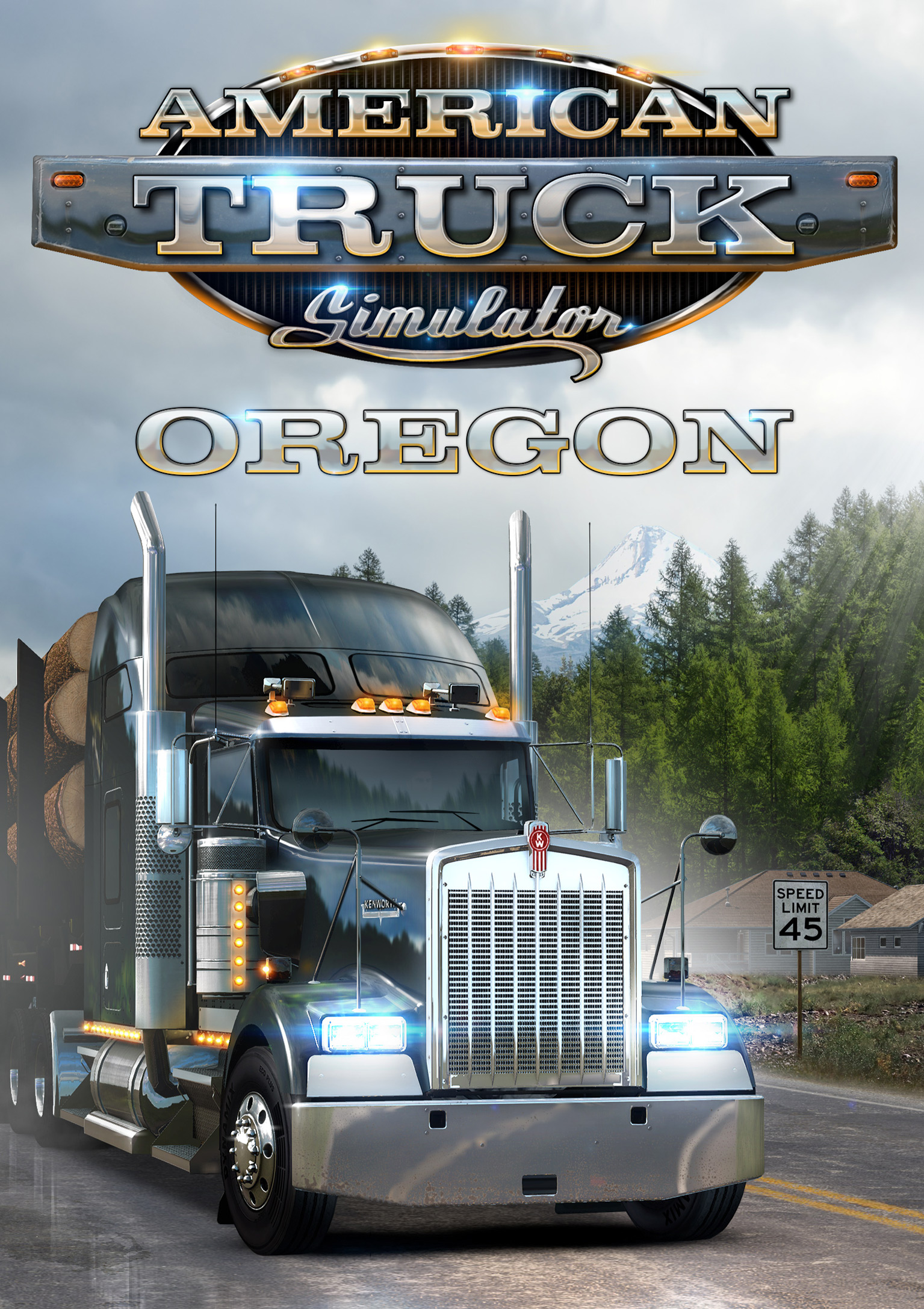 American Truck Simulator - Oregon - pedn DVD obal