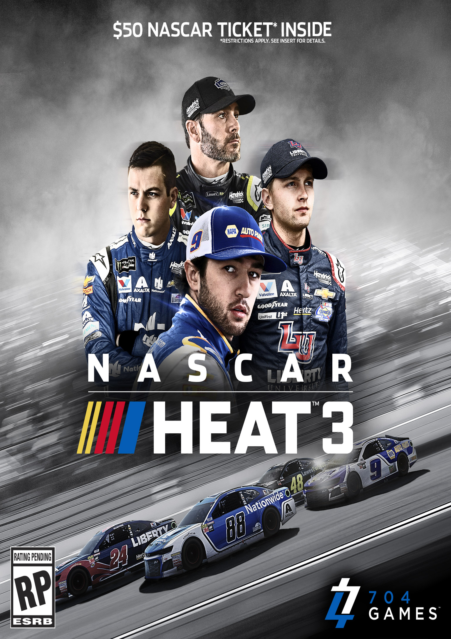 NASCAR Heat 3 - pedn DVD obal