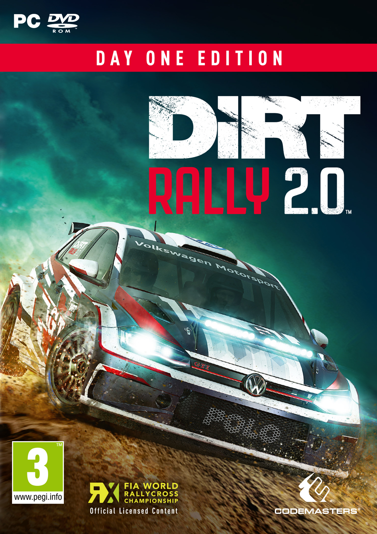 Dirt Rally 2.0 - pedn DVD obal