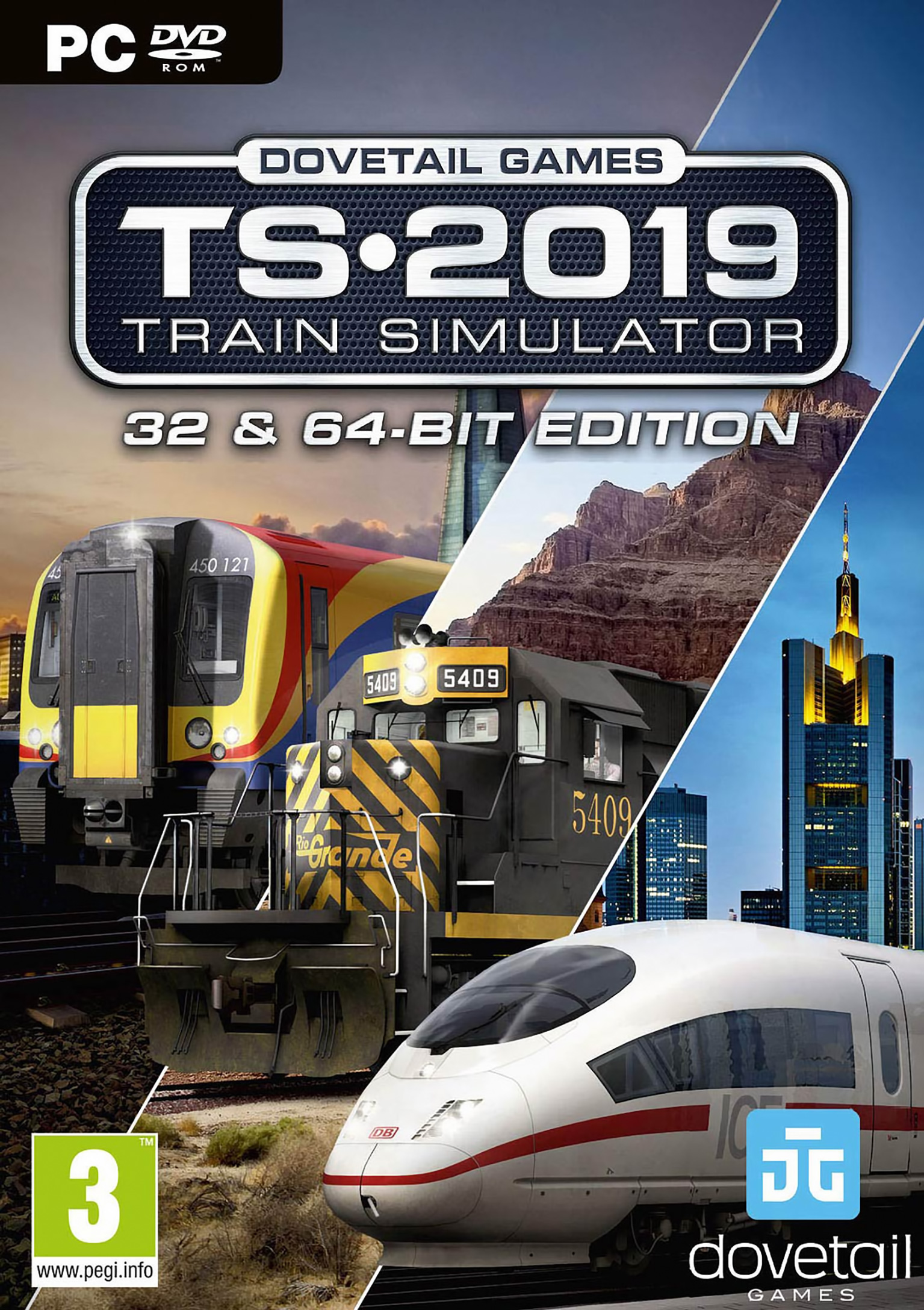 Train Simulator 2019 - pedn DVD obal