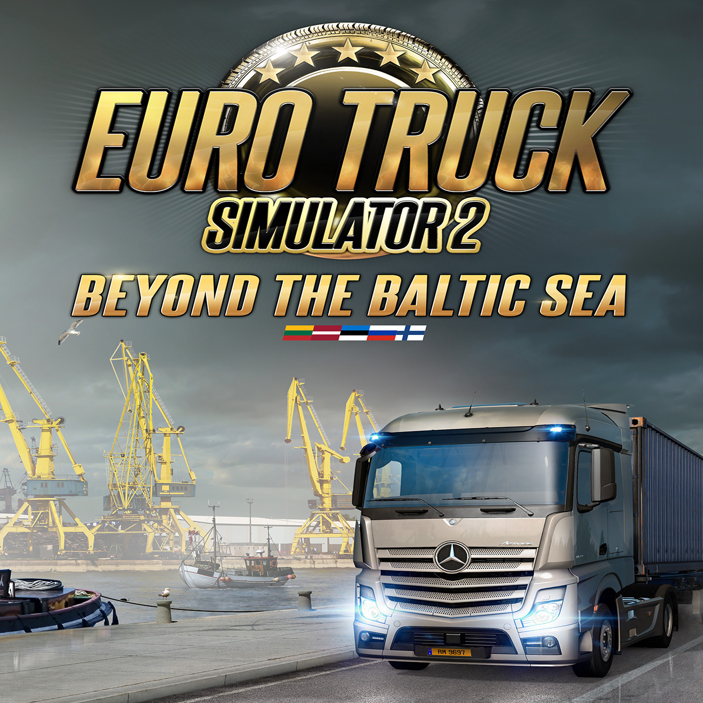 Euro Truck Simulator 2: Beyond the Baltic Sea - přední CD obal