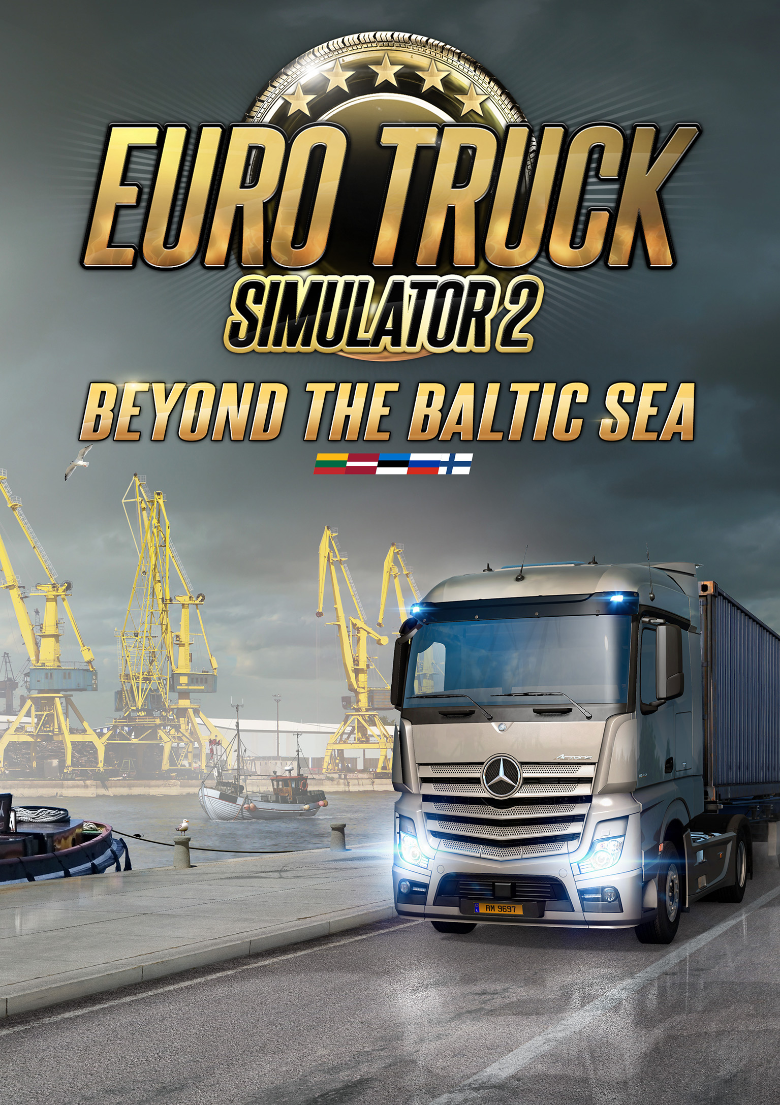Euro Truck Simulator 2: Beyond the Baltic Sea - přední DVD obal