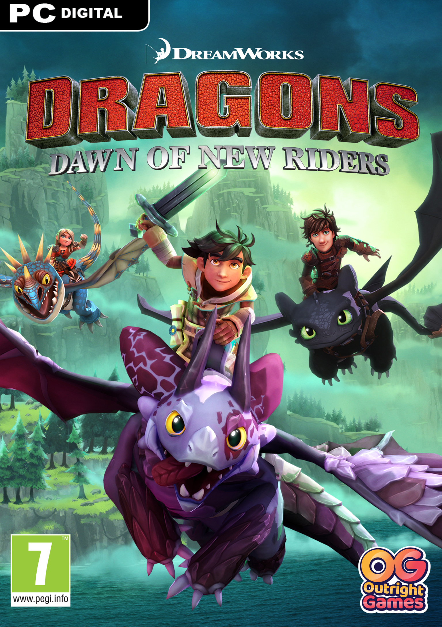 Dragons: Dawn of New Riders - pedn DVD obal