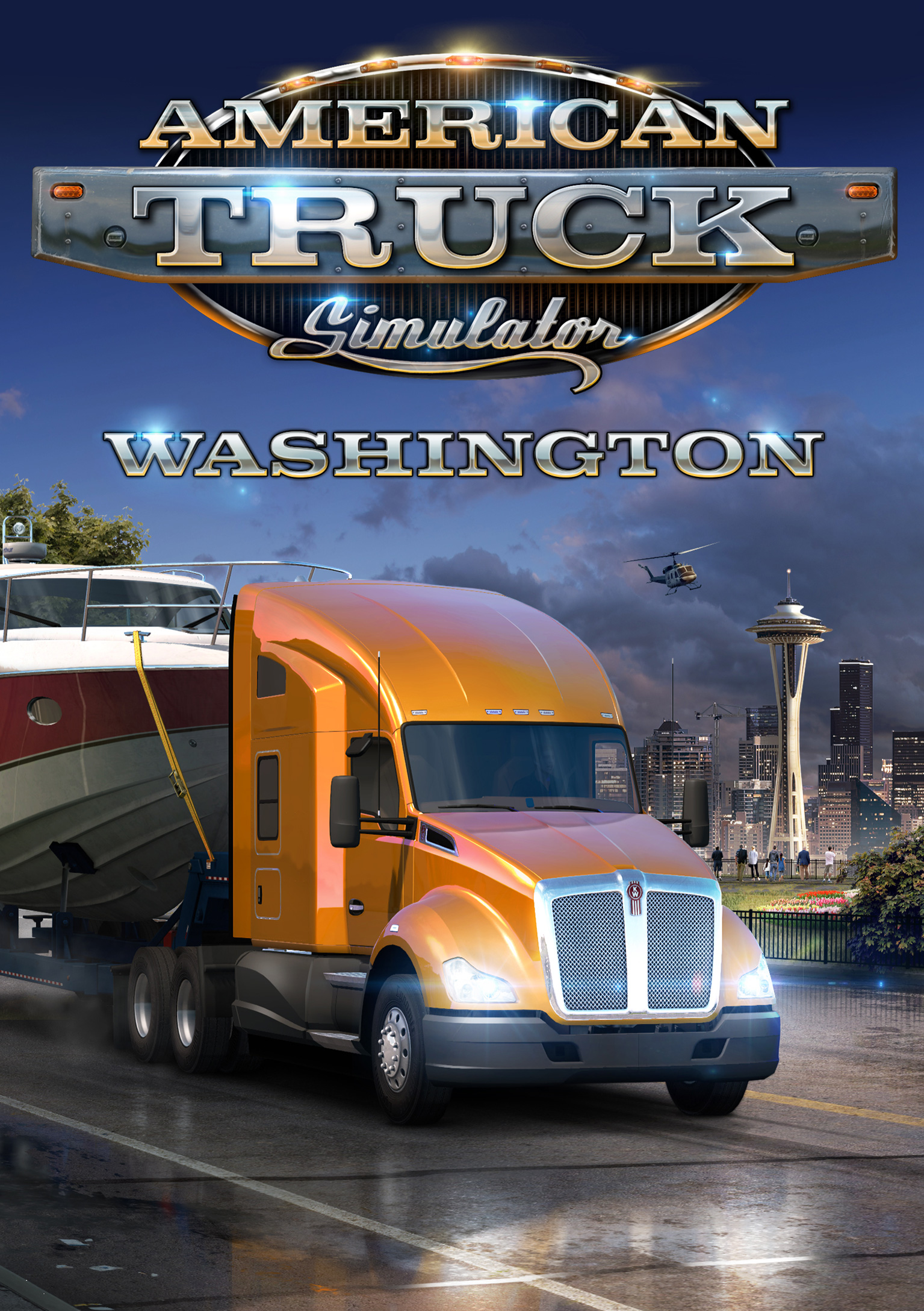 American Truck Simulator - Washington - pedn DVD obal
