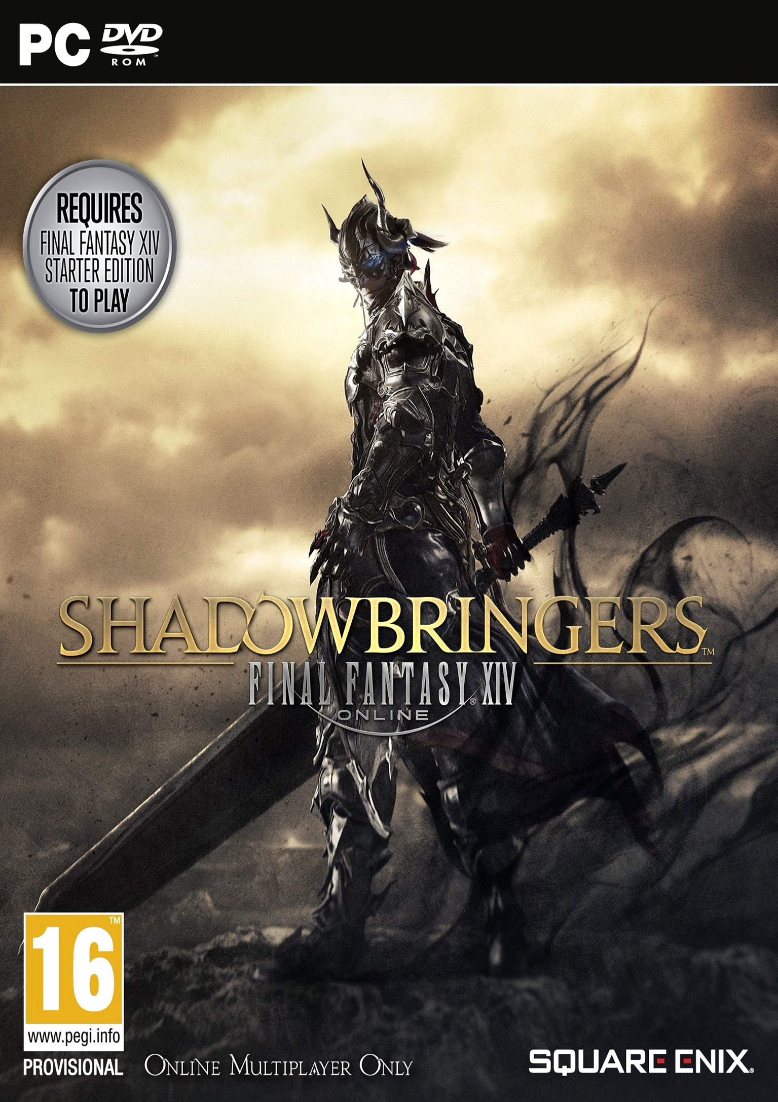 Final Fantasy XIV: Shadowbringers - pedn DVD obal
