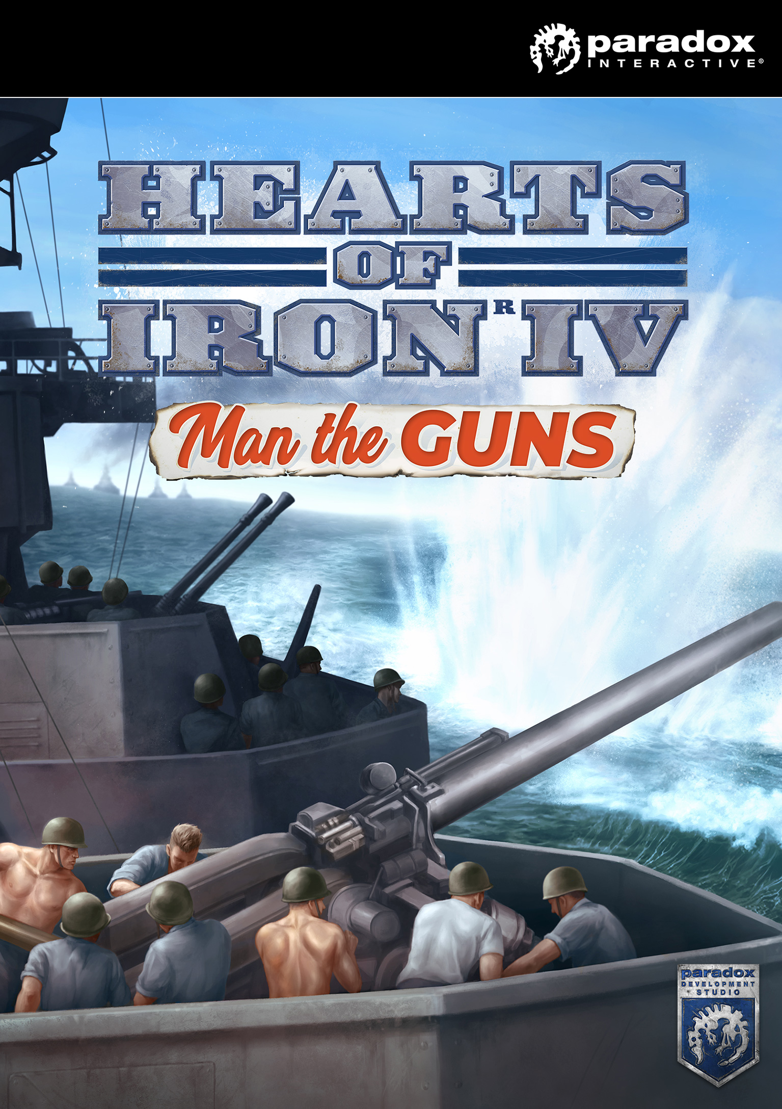 Hearts of Iron IV: Man the Guns - pedn DVD obal