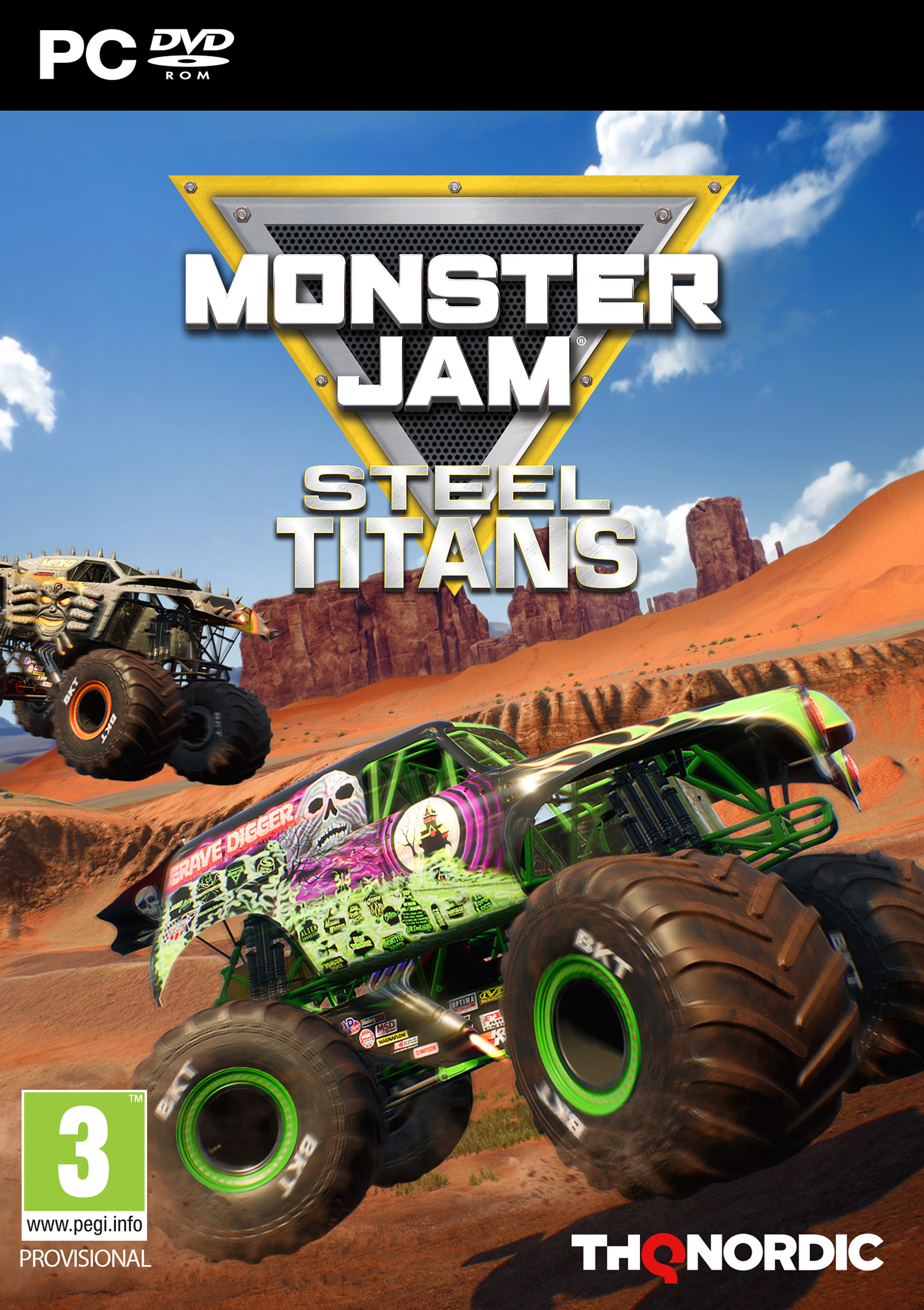 Monster Jam Steel Titans - pedn DVD obal