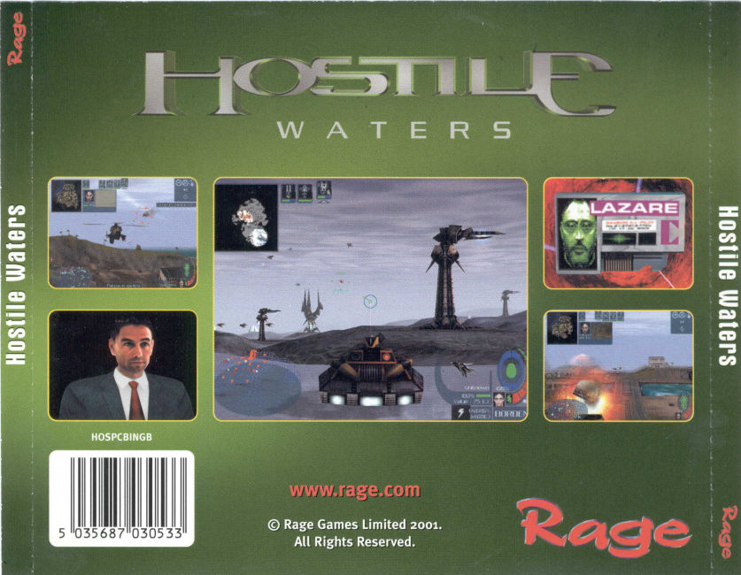 Hostile Waters - zadn CD obal