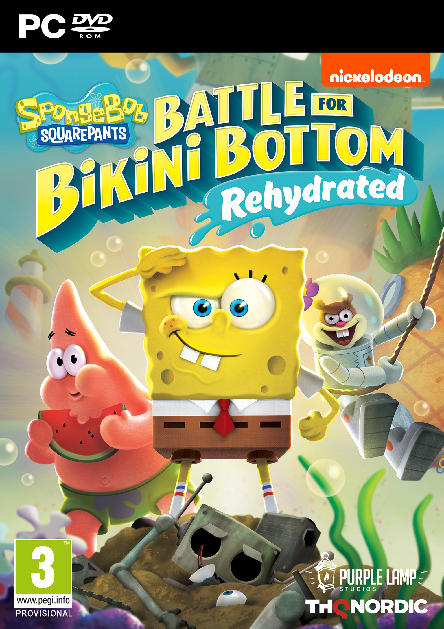 SpongeBob SquarePants: Battle for Bikini Bottom - Rehydrated - pedn DVD obal