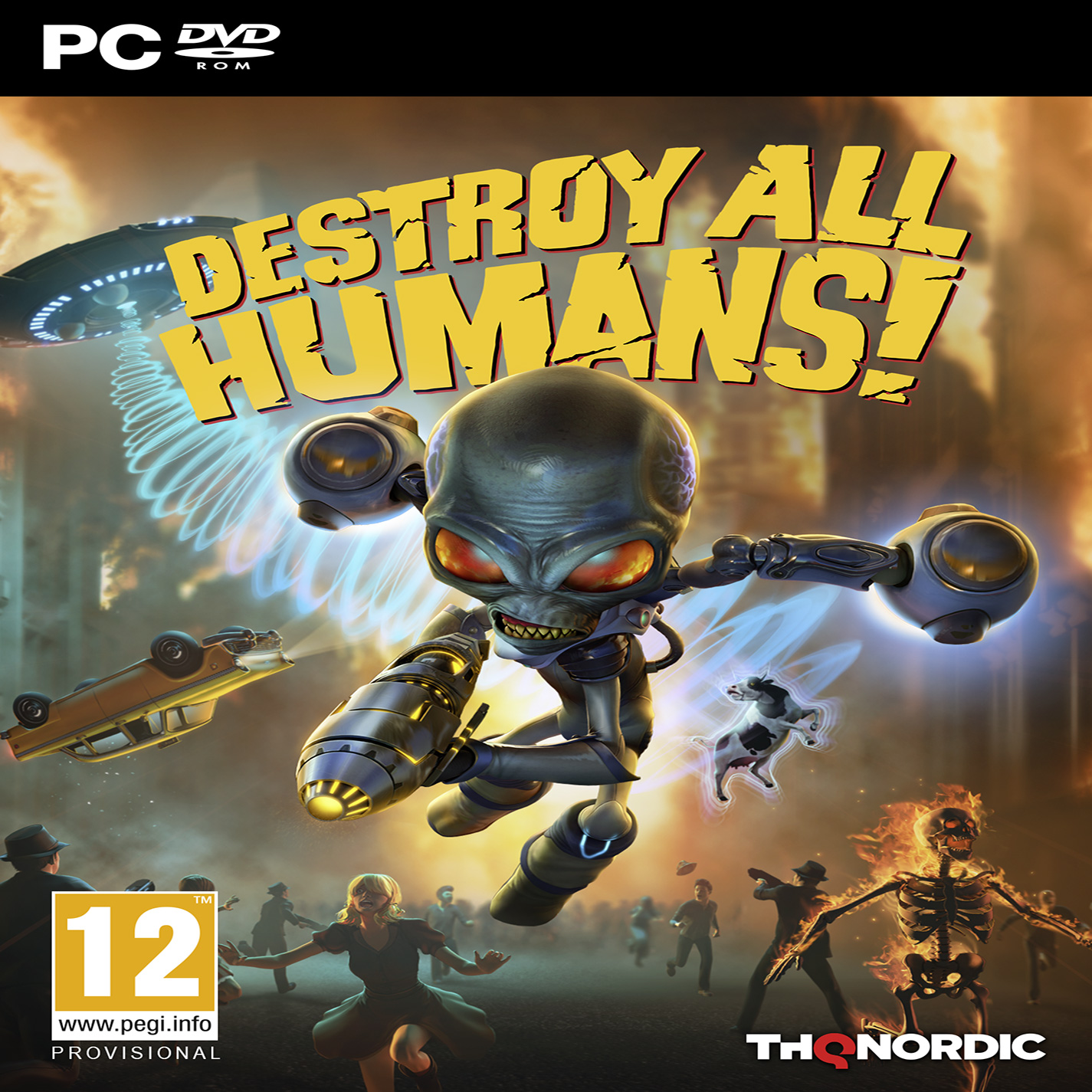 Destroy All Humans! Remake - pedn CD obal