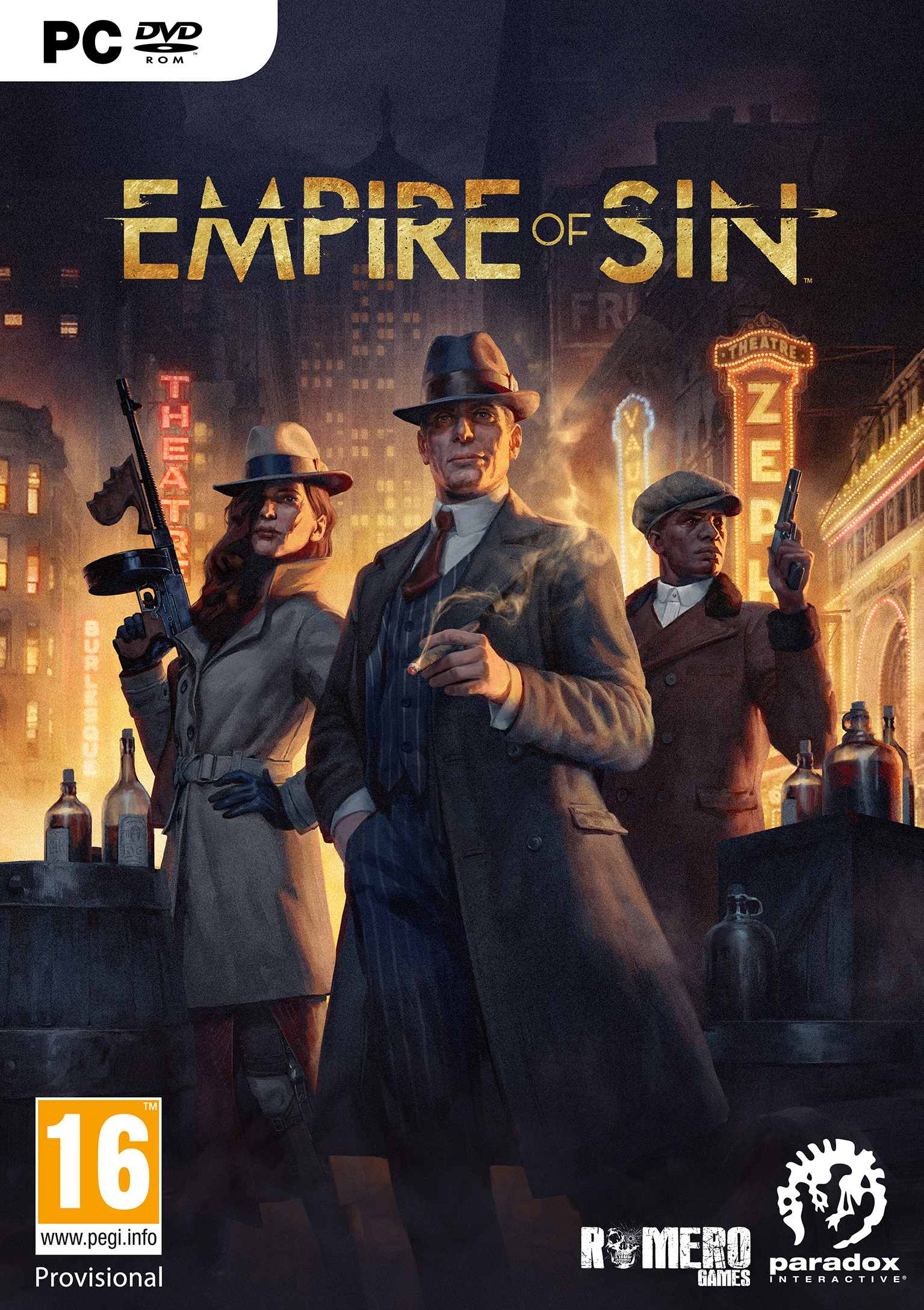 Empire of Sin - pedn DVD obal