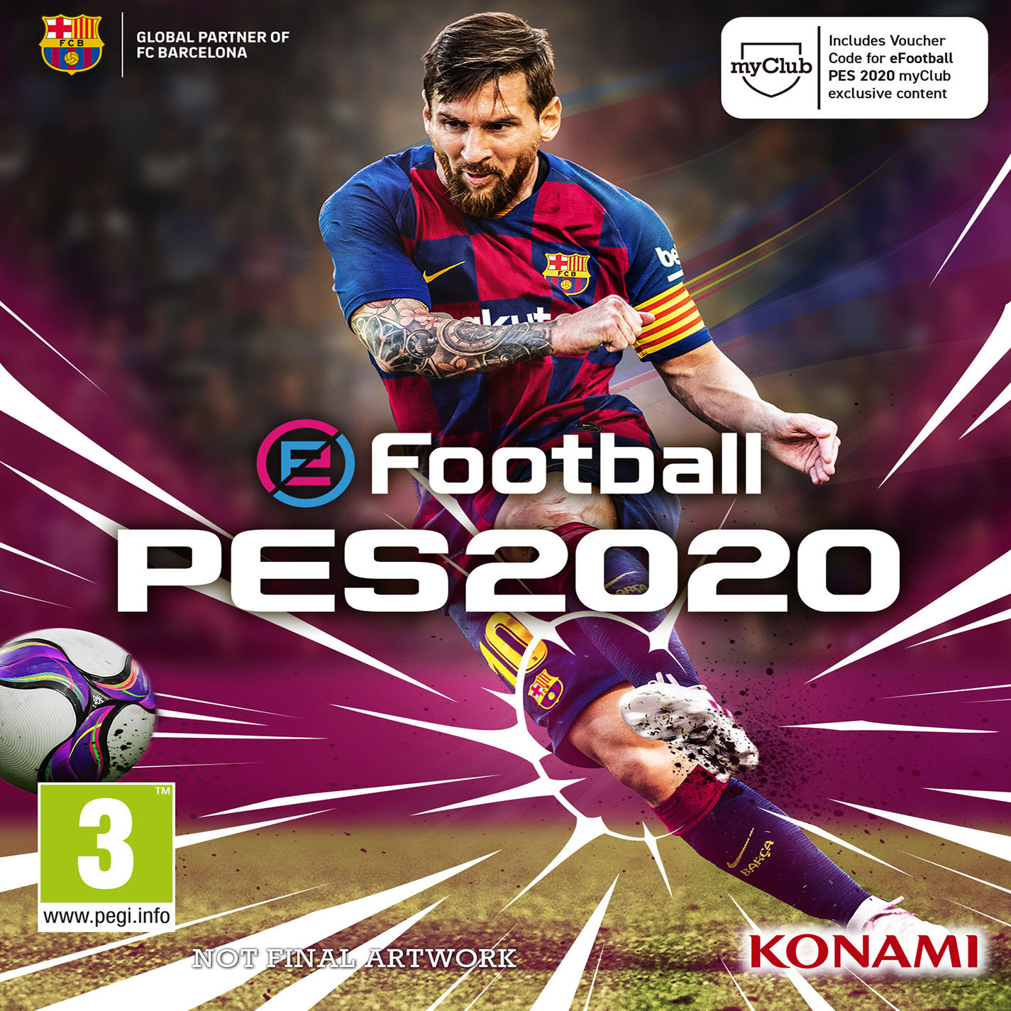 eFootball PES 2020 - pedn CD obal 2