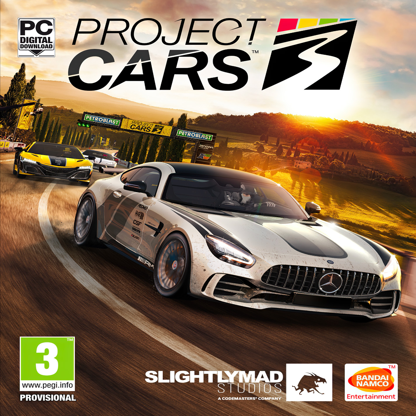 Project CARS 3 - pedn CD obal