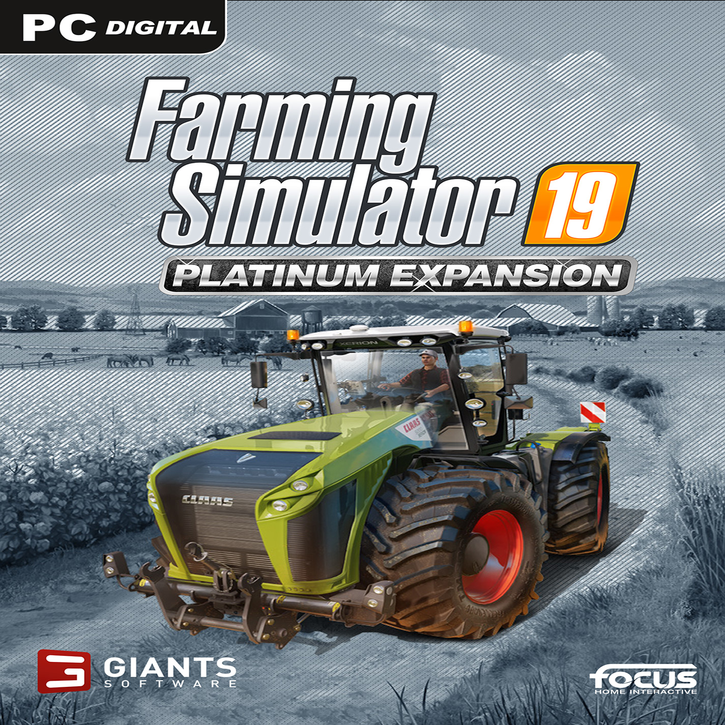 Farming Simulator 19: Platinum Edition - pedn CD obal 2