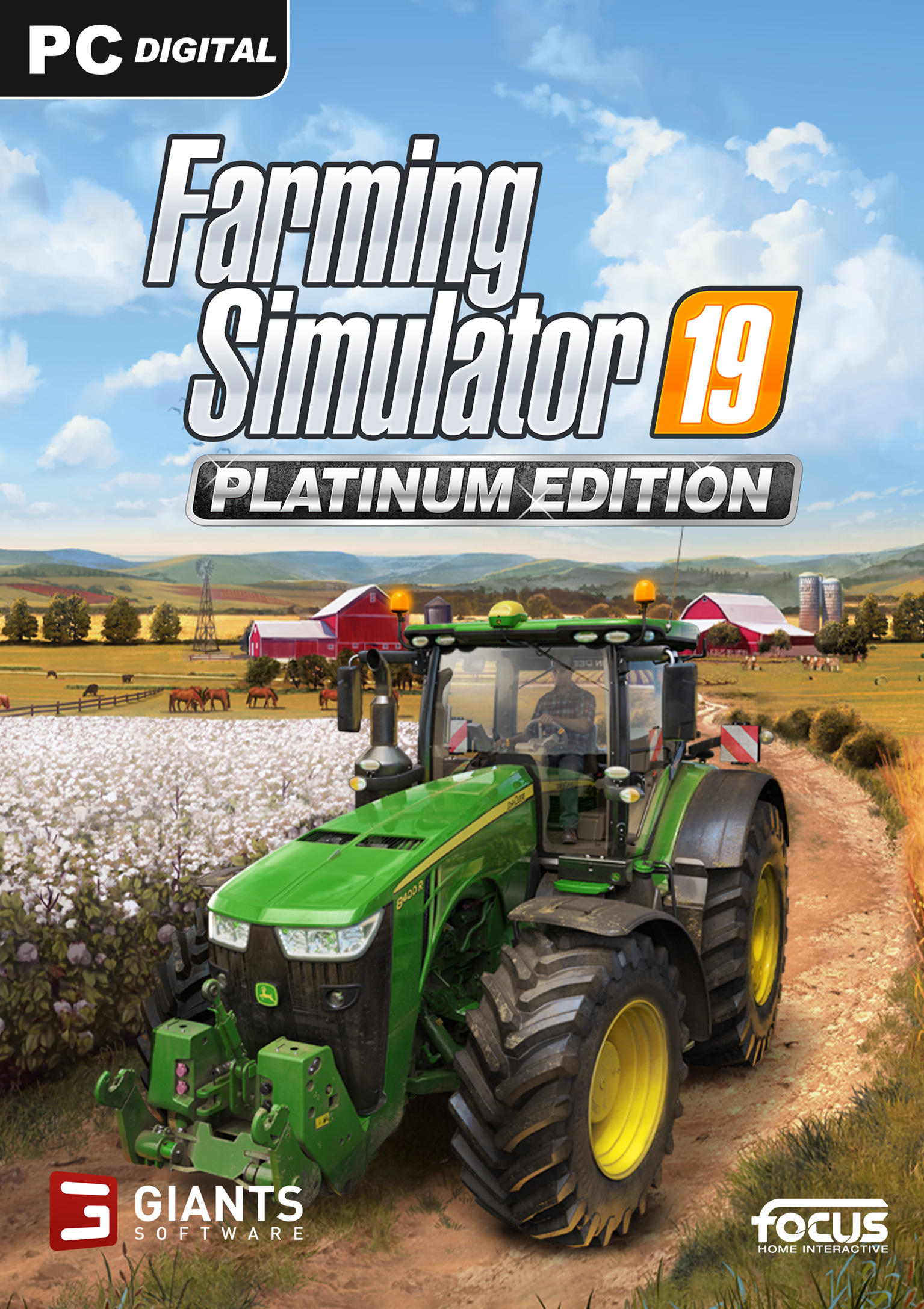 Farming Simulator 19: Platinum Edition - pedn DVD obal
