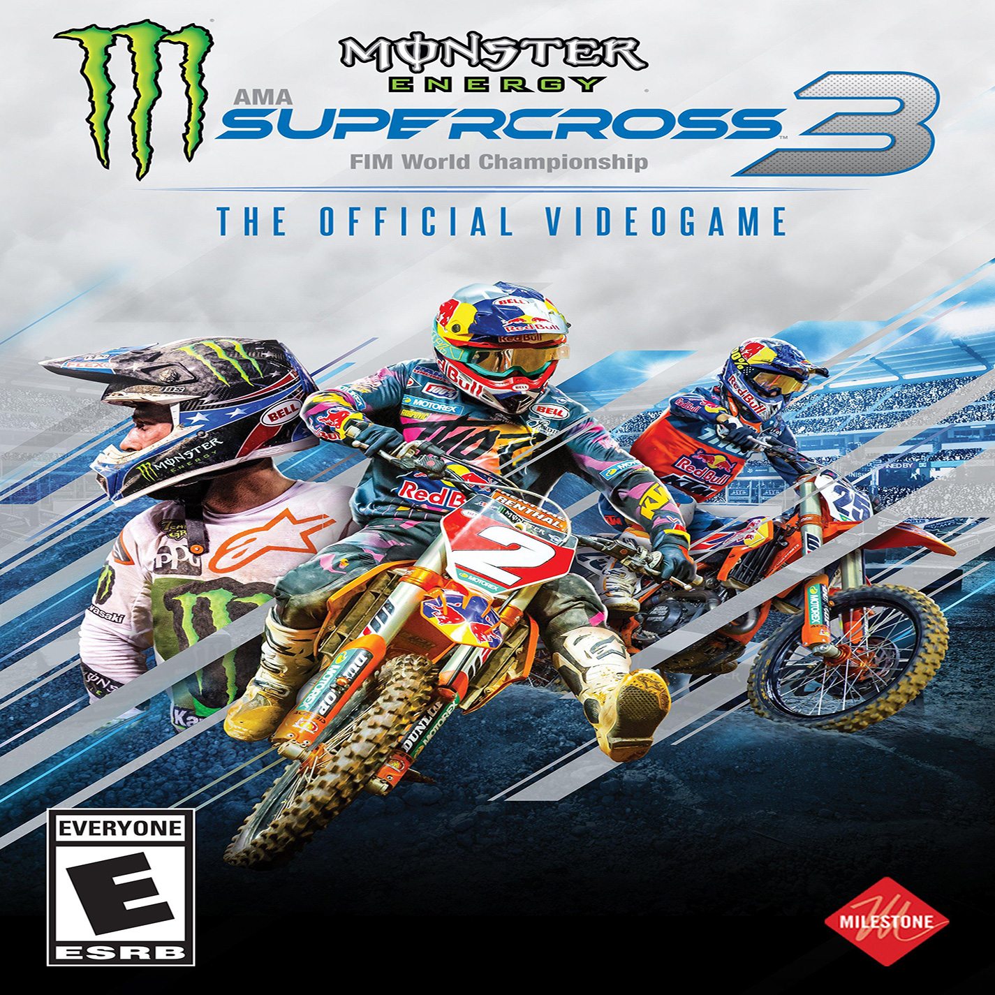 Monster Energy Supercross 3 - The Official Videogame - pedn CD obal