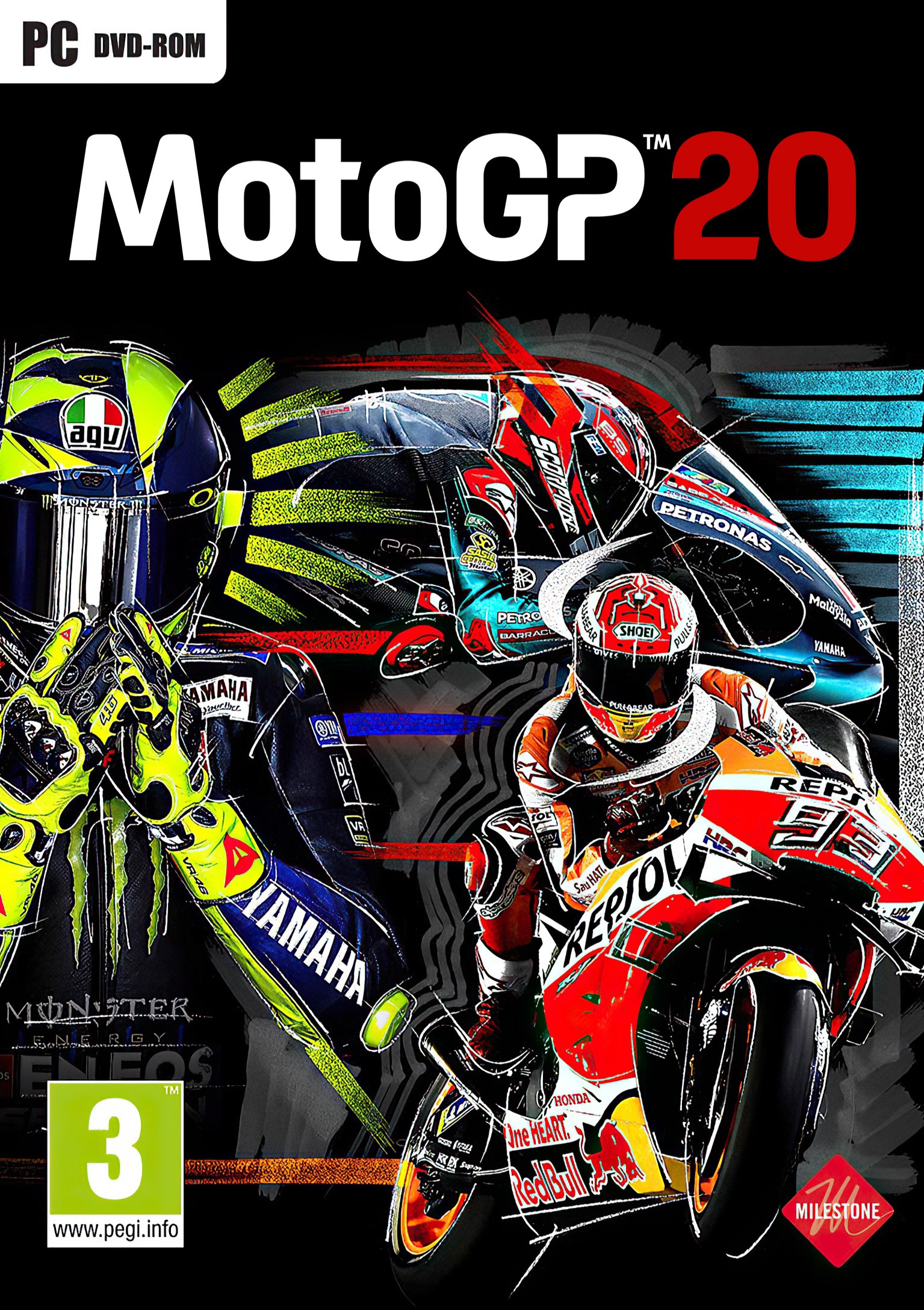MotoGP 20 - pedn DVD obal