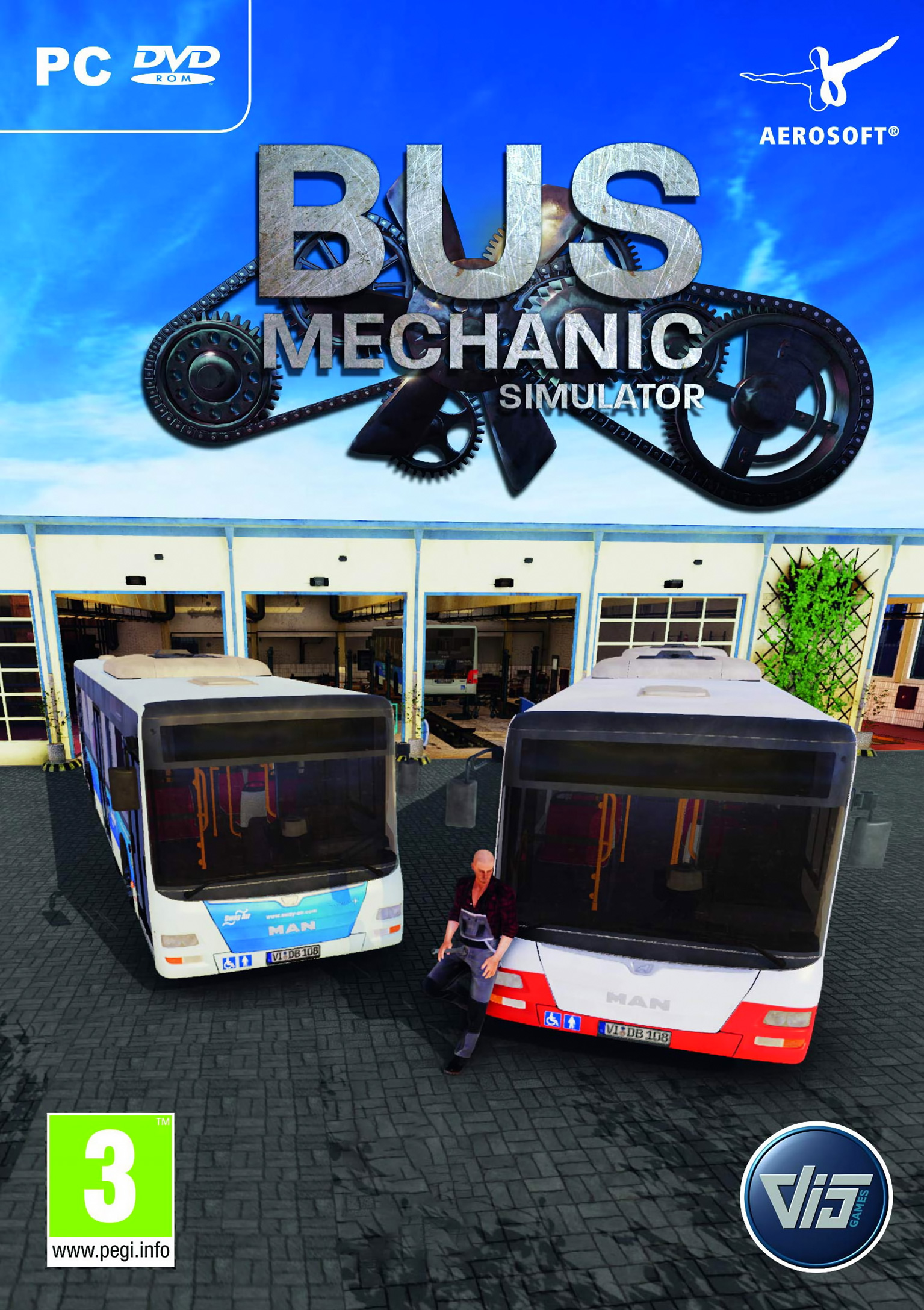 Bus Mechanic Simulator - pedn DVD obal