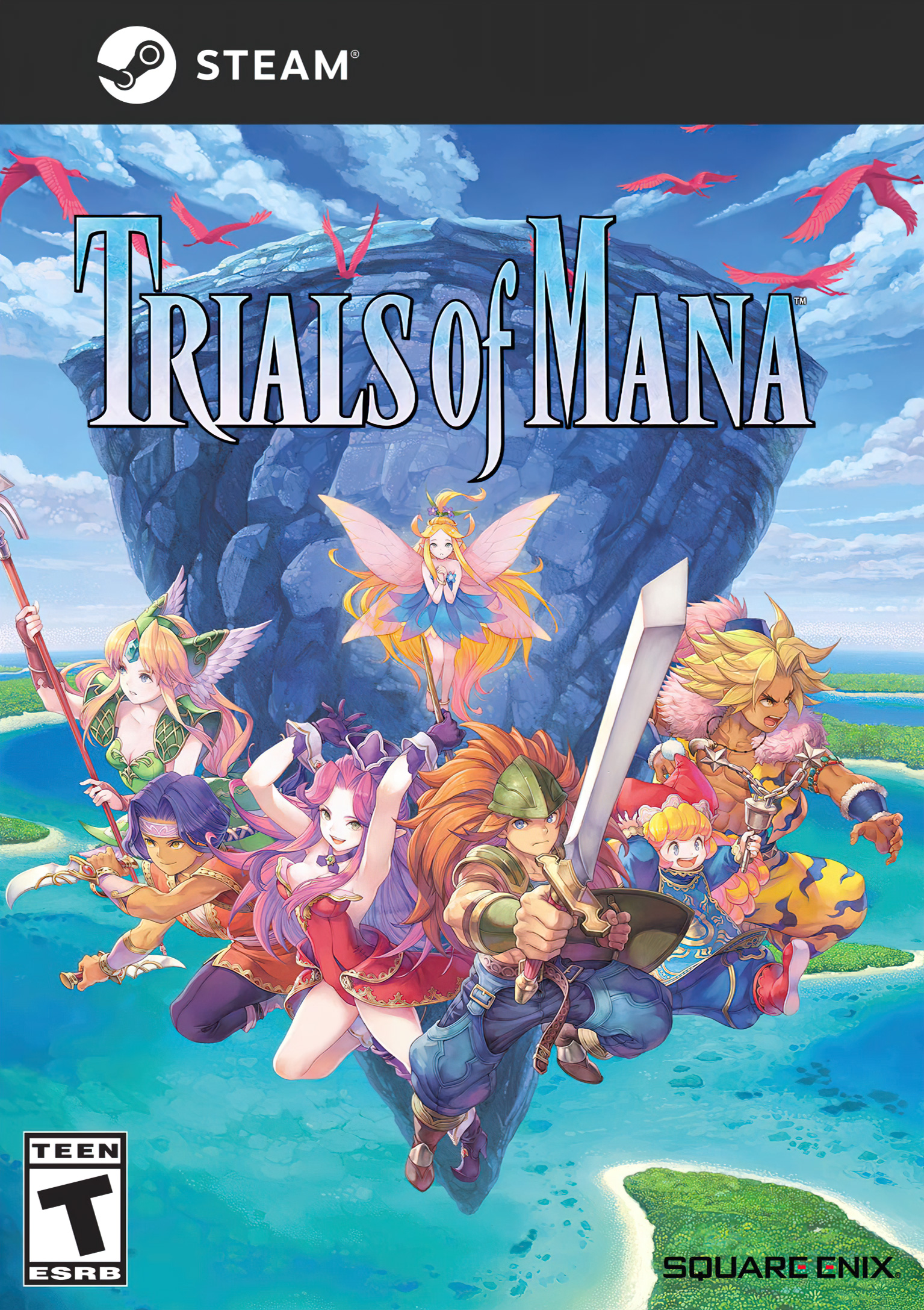 Trials of Mana - přední DVD obal
