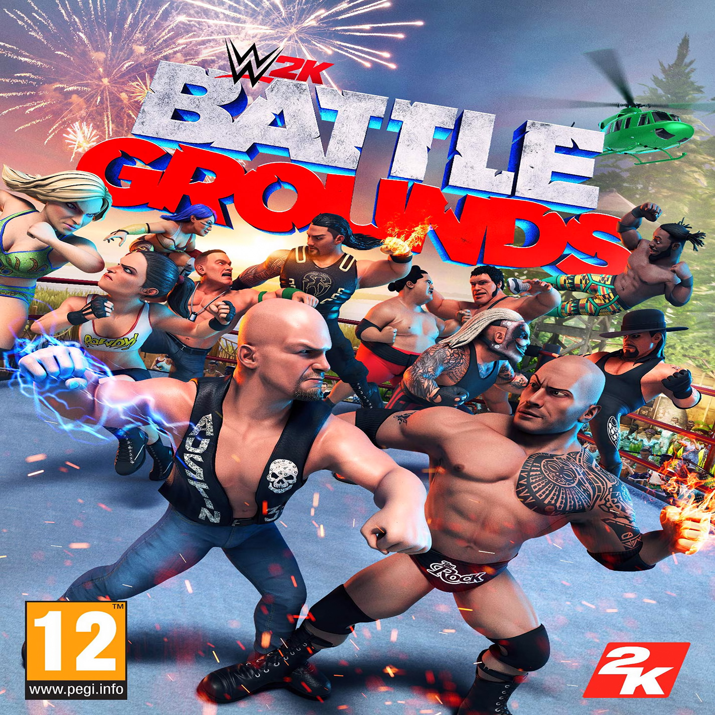 WWE 2K Battlegrounds - pedn CD obal