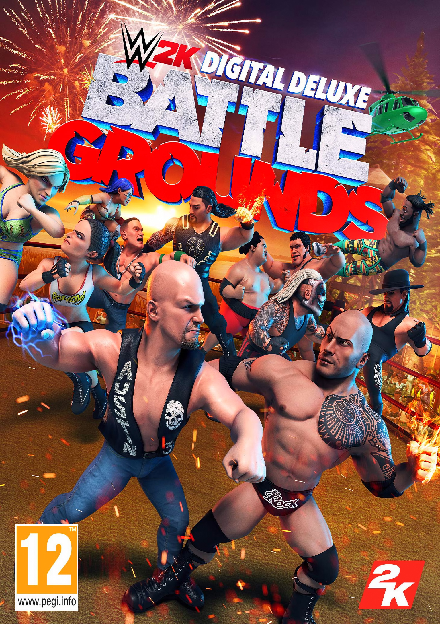 WWE 2K Battlegrounds - pedn DVD obal 2