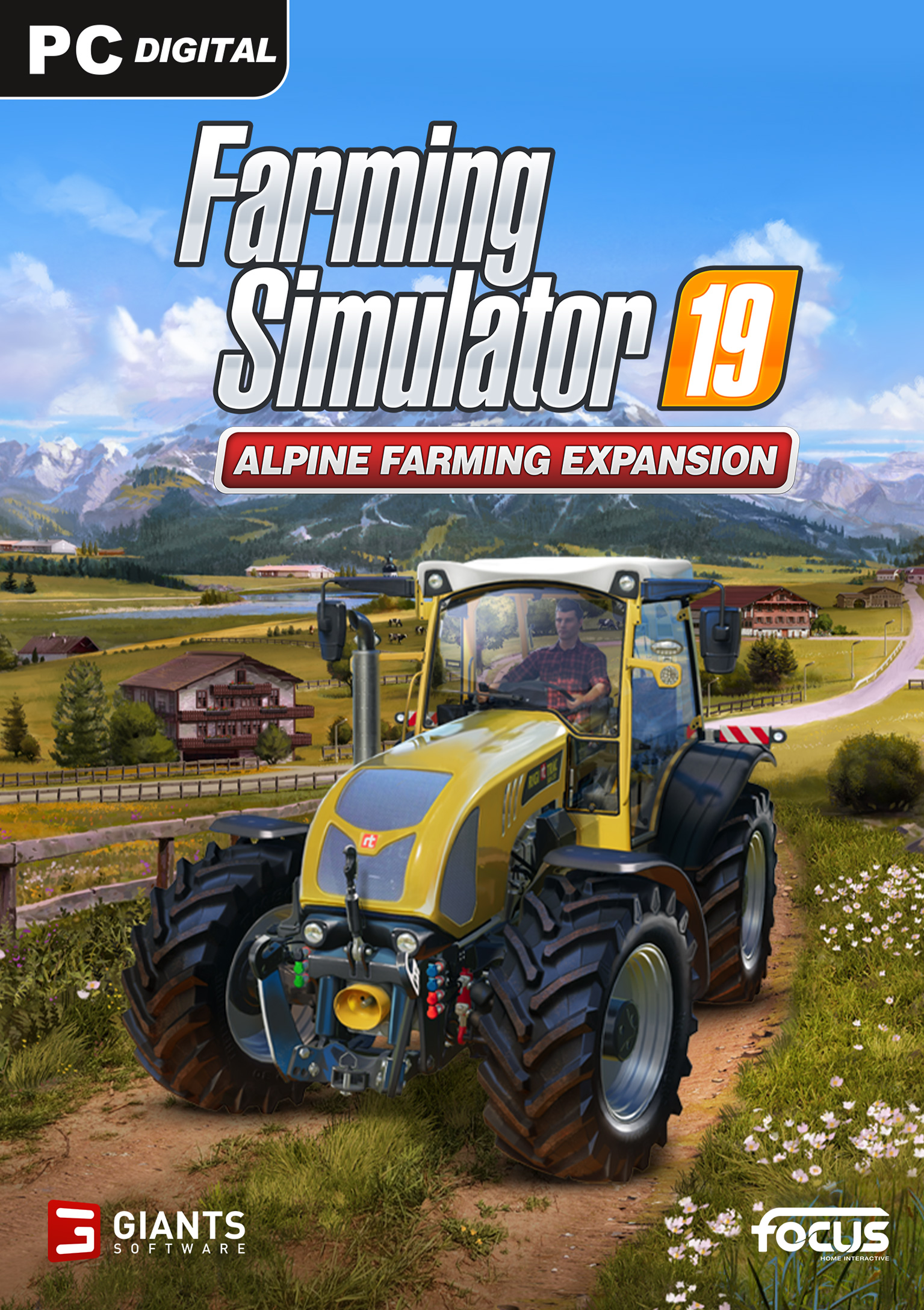 Farming Simulator 19: Alpine Farming Expansion - pedn DVD obal