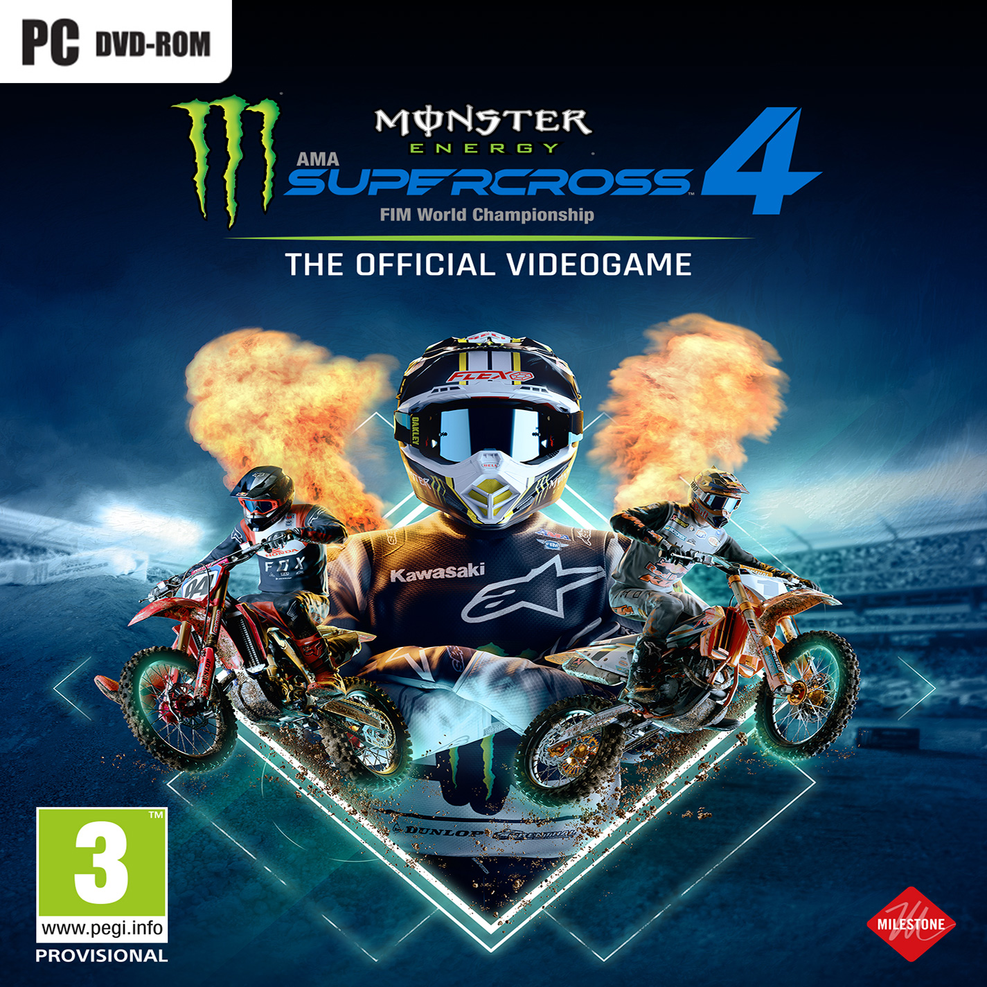 Monster Energy Supercross 4 - The Official Videogame - pedn CD obal