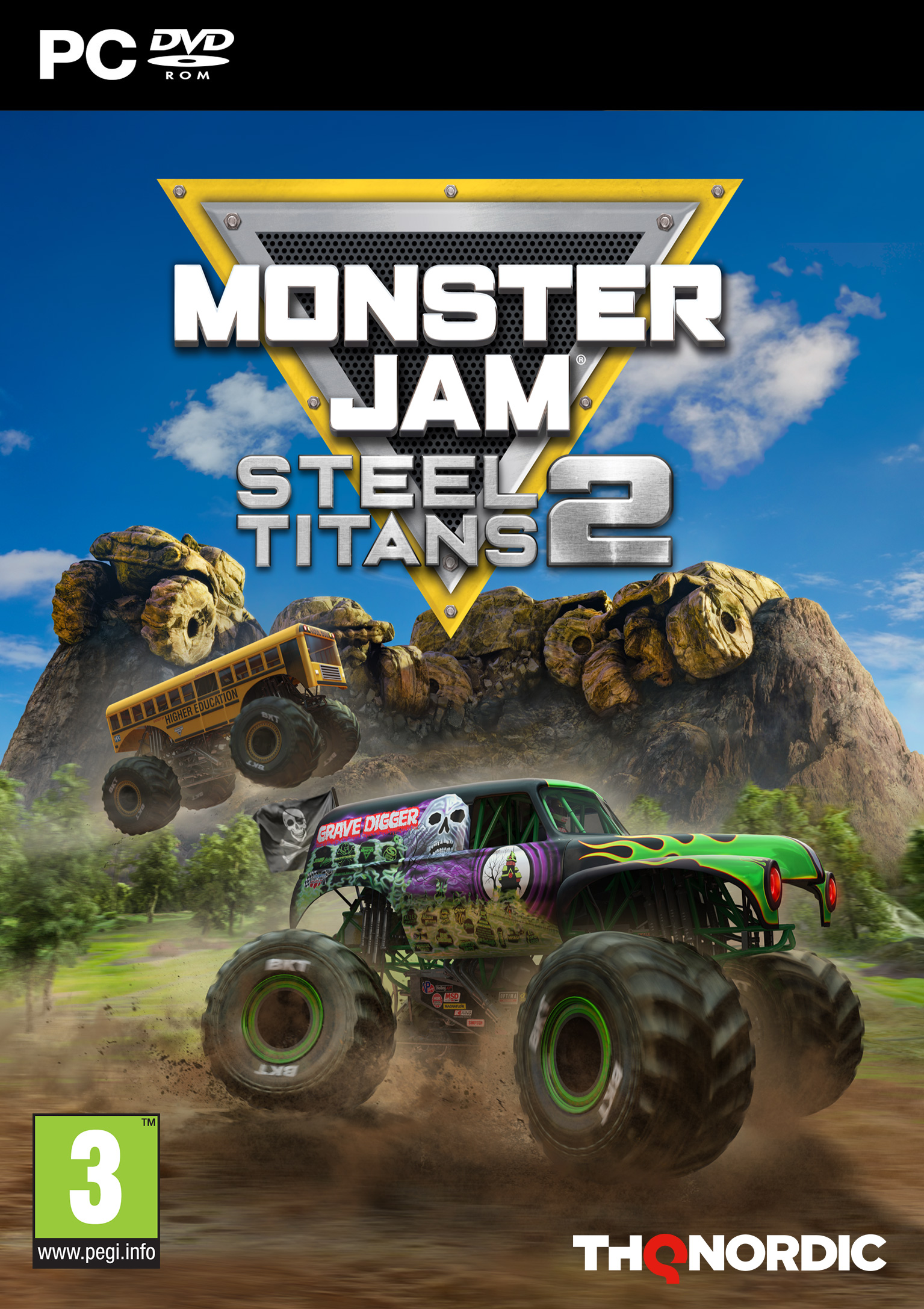 Monster Jam Steel Titans 2 - pedn DVD obal