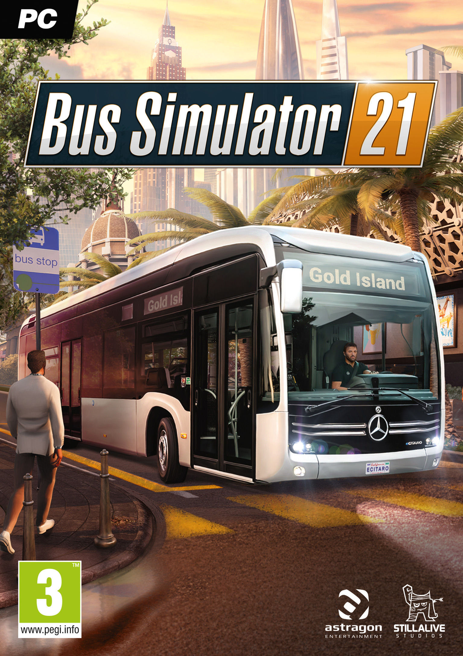 Bus Simulator 21 - pedn DVD obal