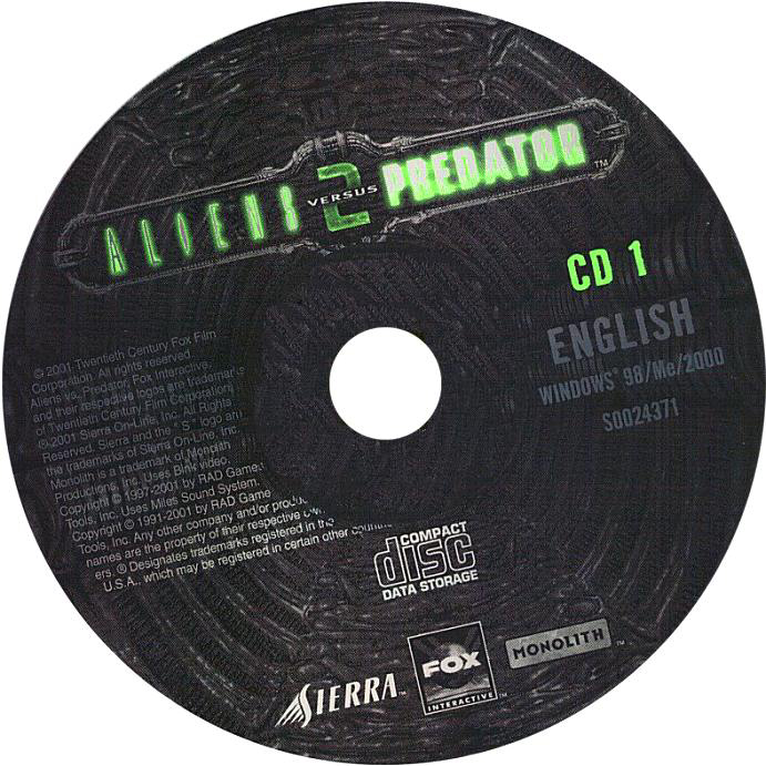 Aliens vs. Predator 2 - CD obal