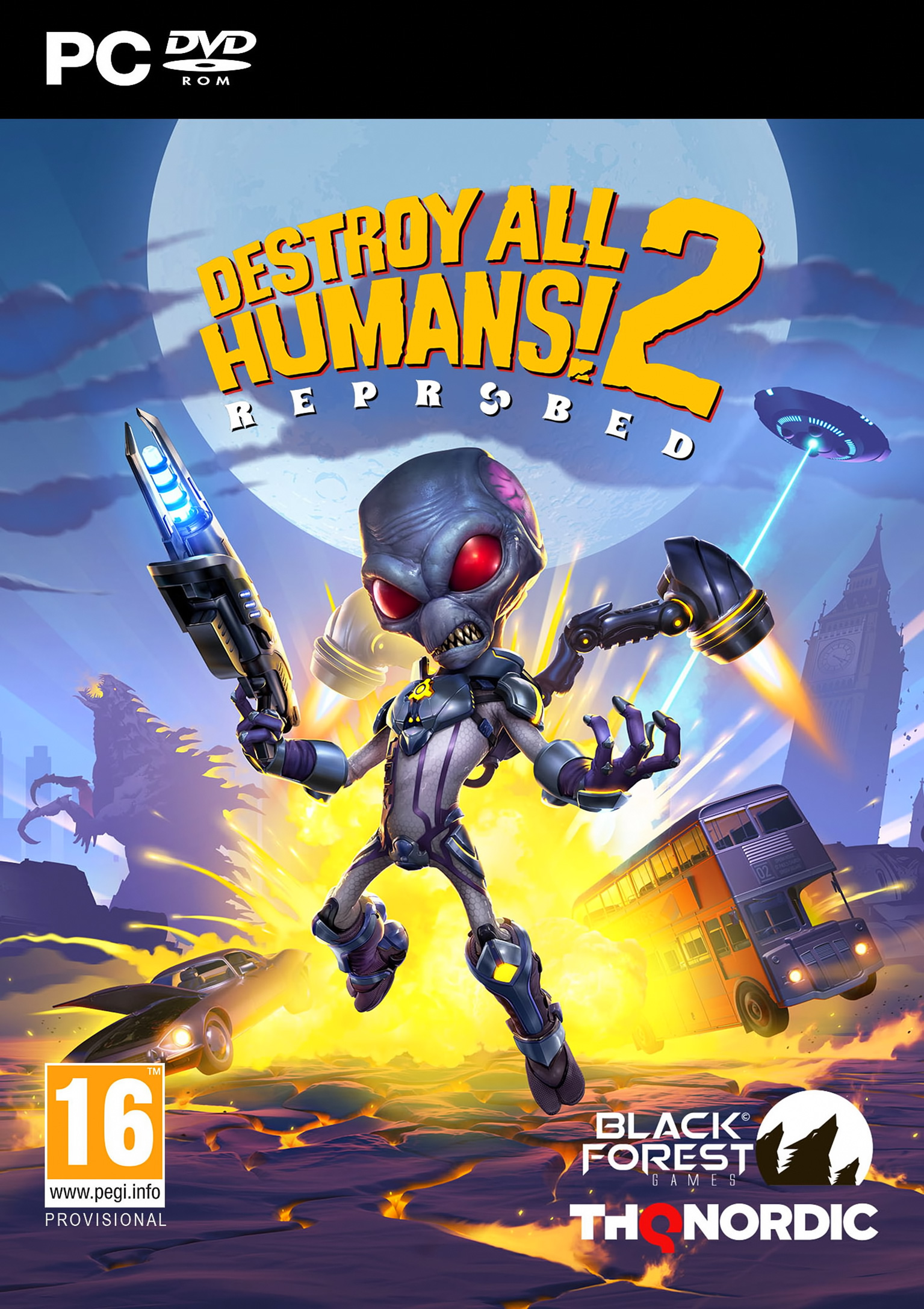 Destroy All Humans! 2 - Reprobed - pedn DVD obal