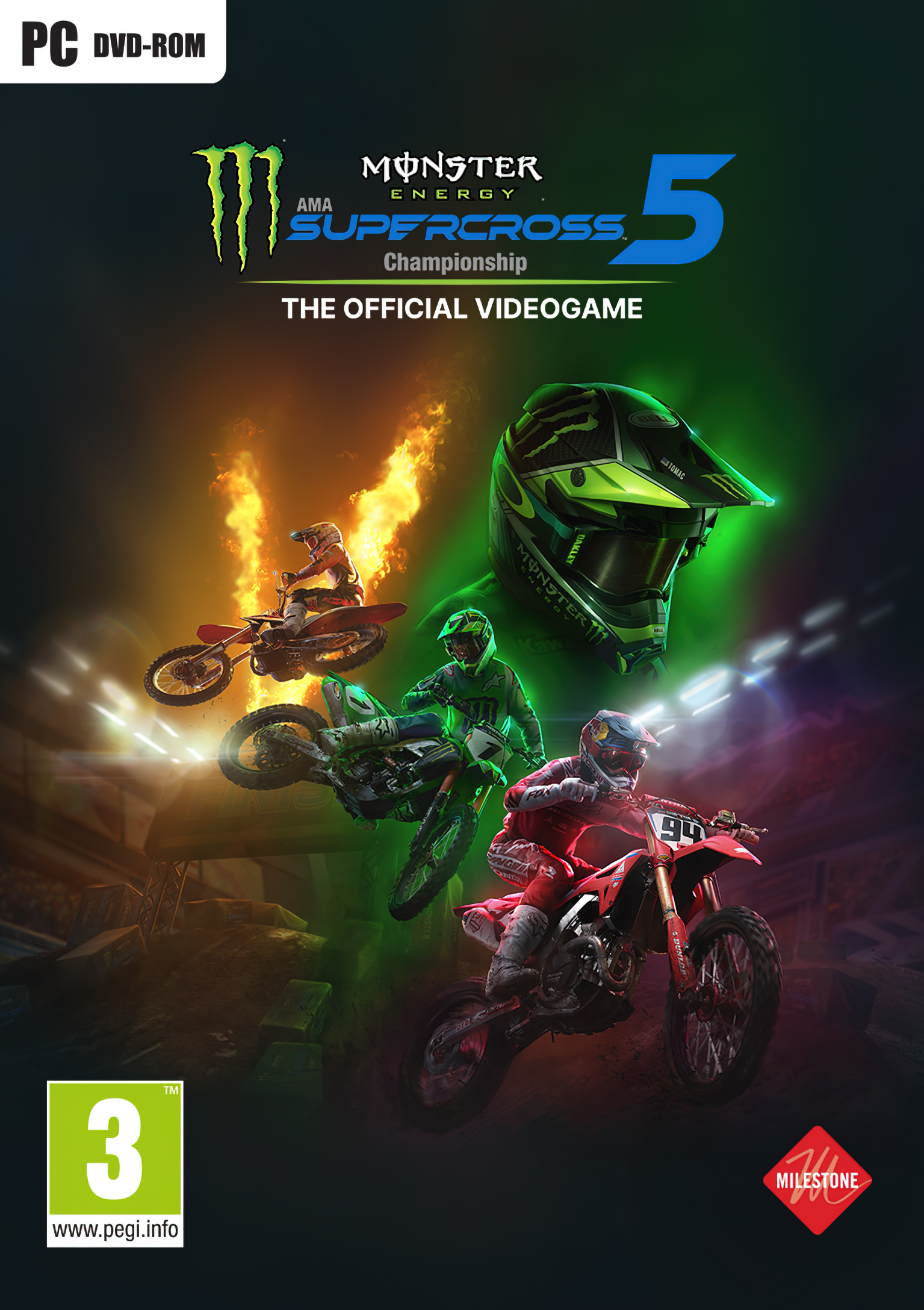 Monster Energy Supercross 5 - The Official Videogame - pedn DVD obal