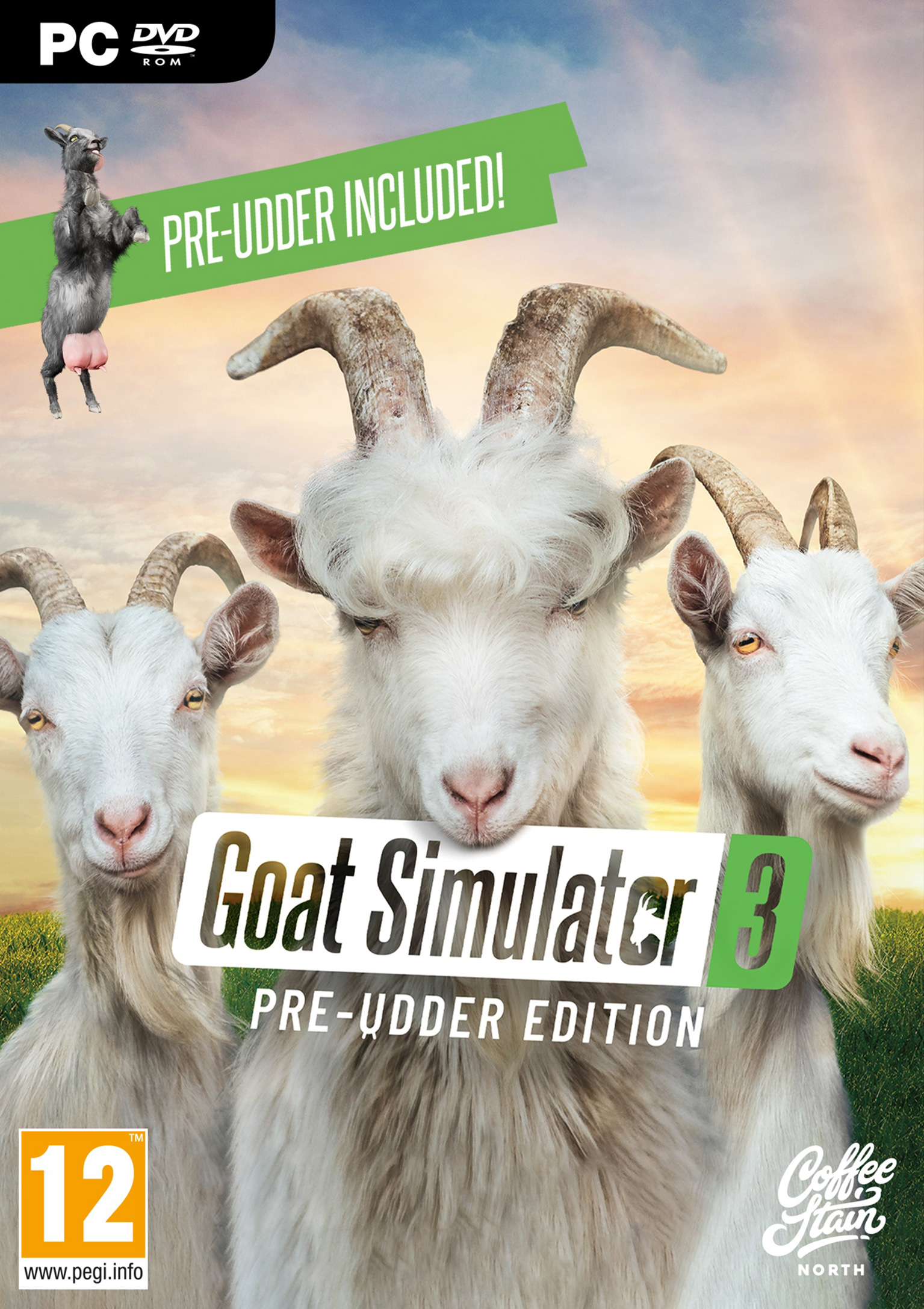 Goat Simulator 3 - pedn DVD obal