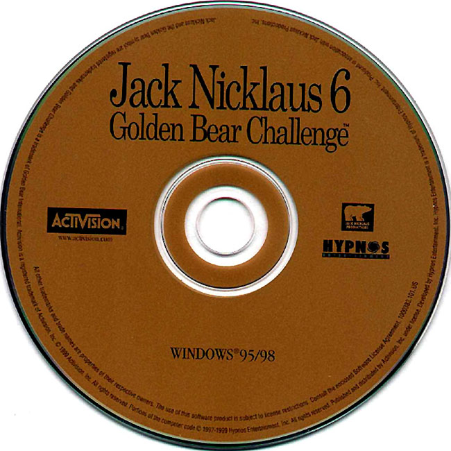 Jack Nicklaus 6: Golden Bear Challenge - CD obal