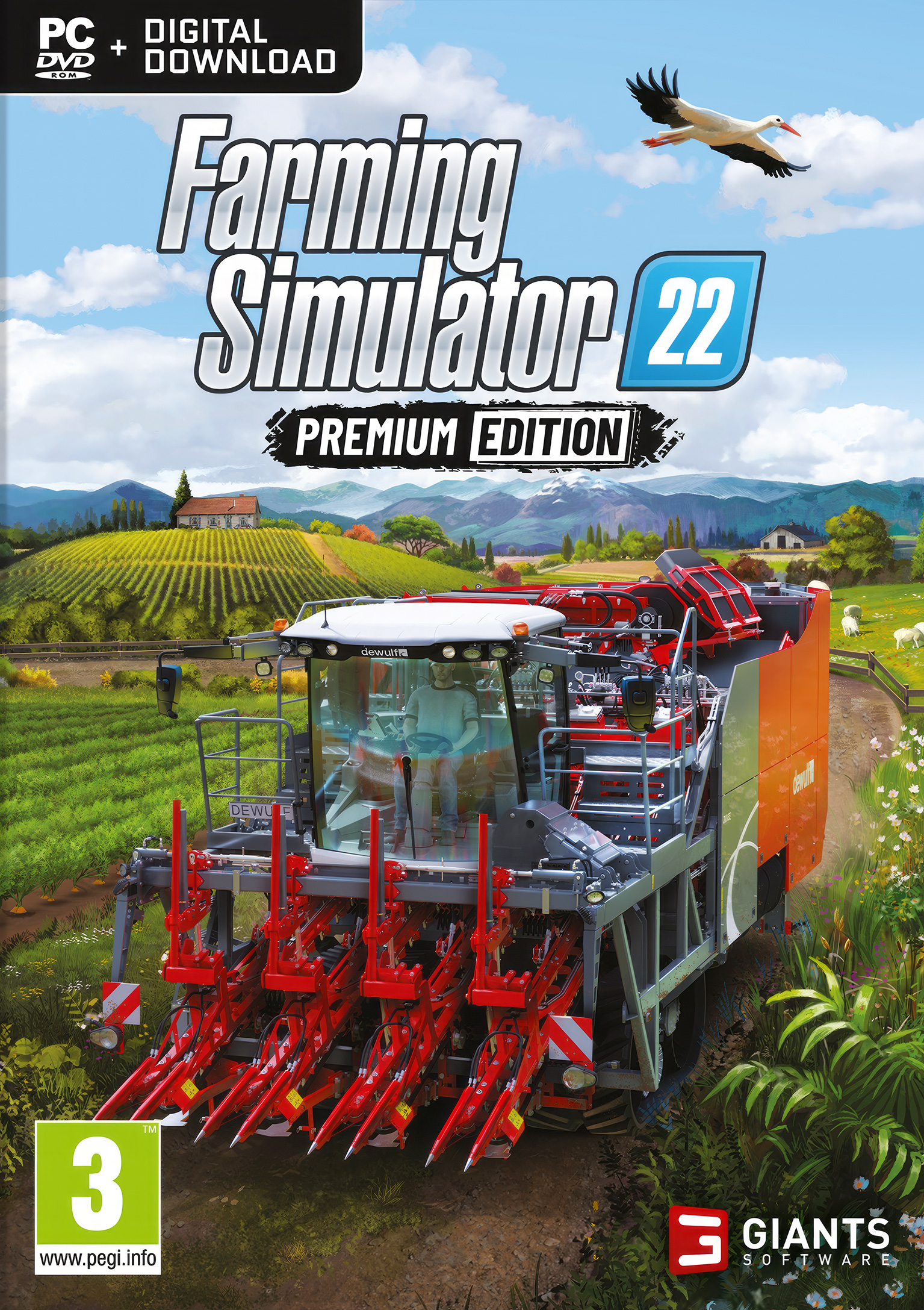 Farming Simulator 22: Premium Edition - pedn DVD obal