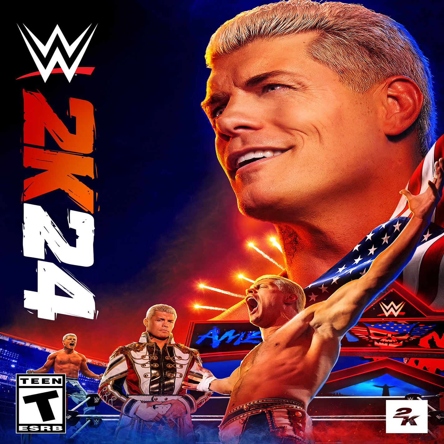 WWE 2K24 - pedn CD obal