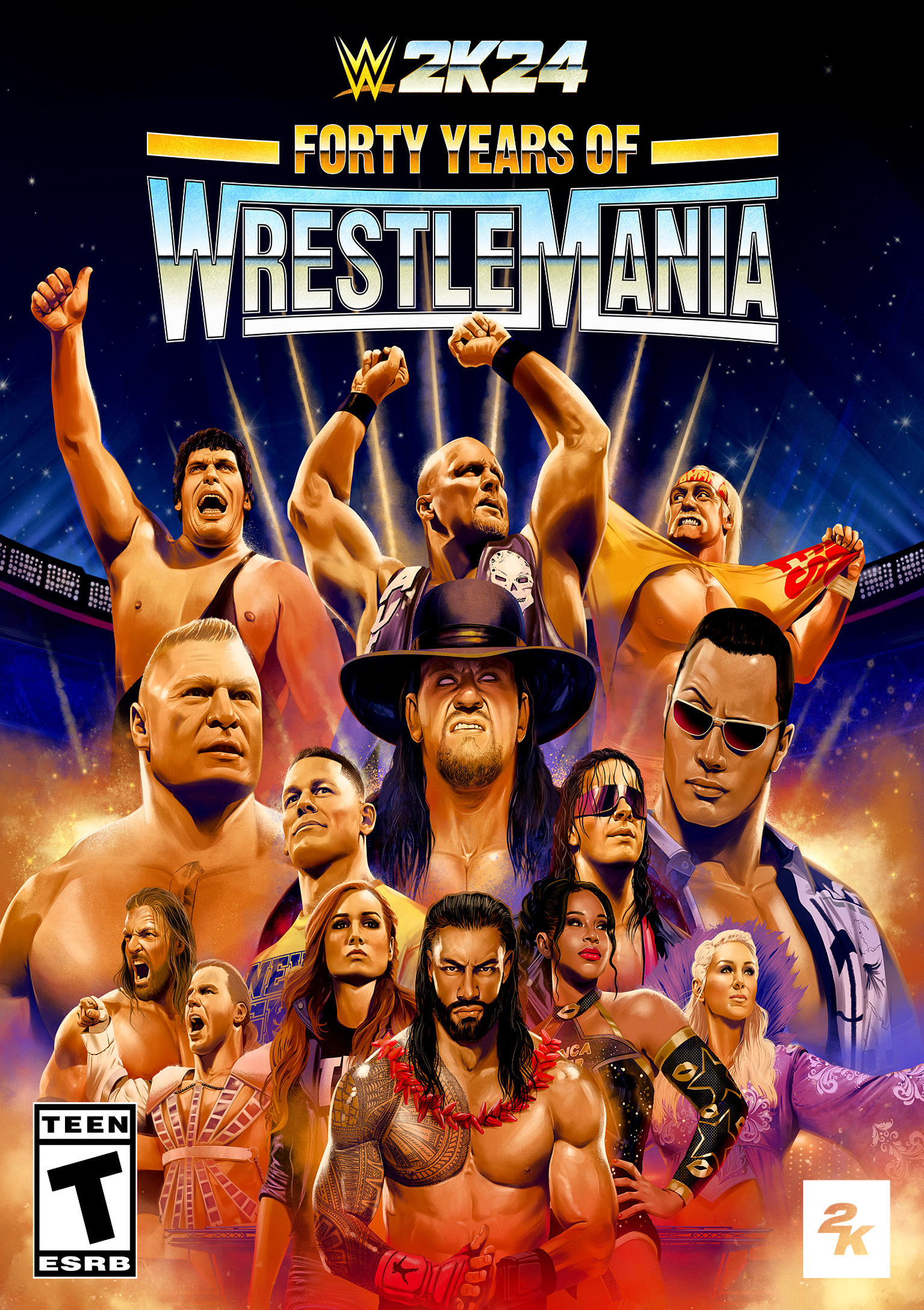 WWE 2K24 - pedn DVD obal 3
