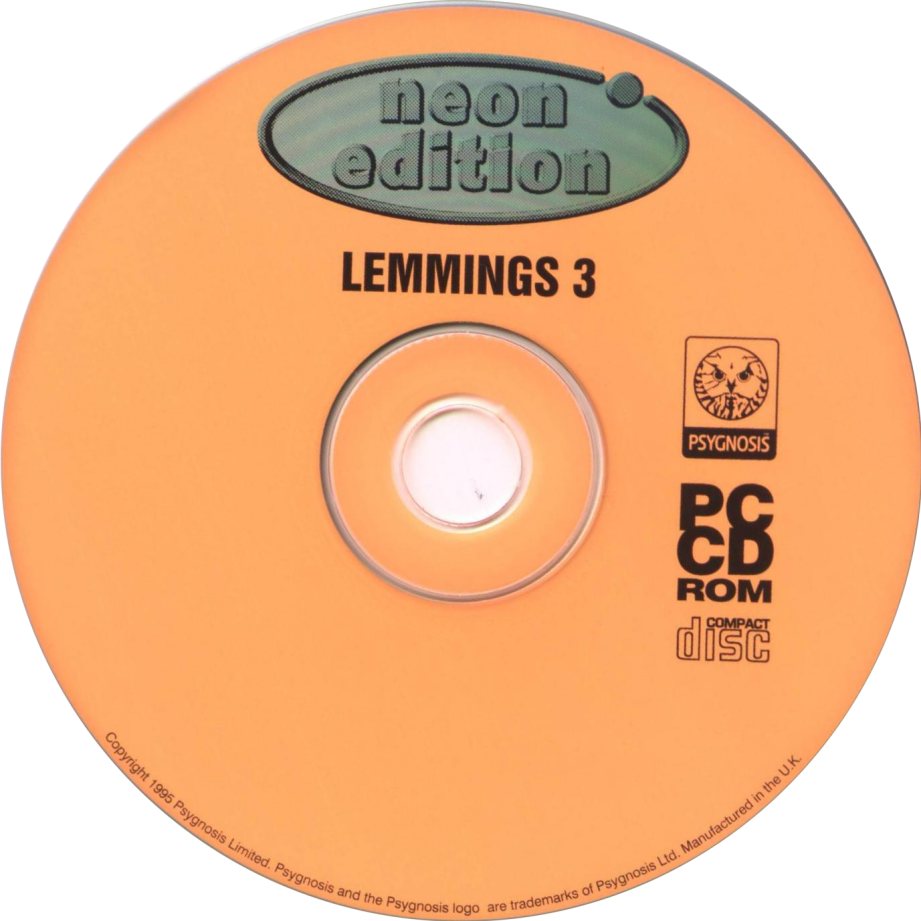 Lemmings vol.1-3: Neon Edition - CD obal 2