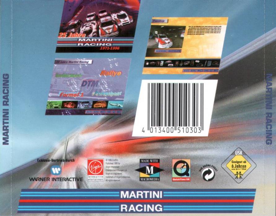 Martini Racing - zadn CD obal