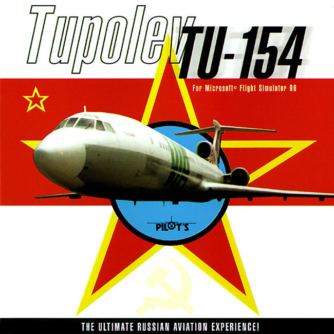 Tupolev TU-154 - For MS Flight Simulator 98 - pedn CD obal