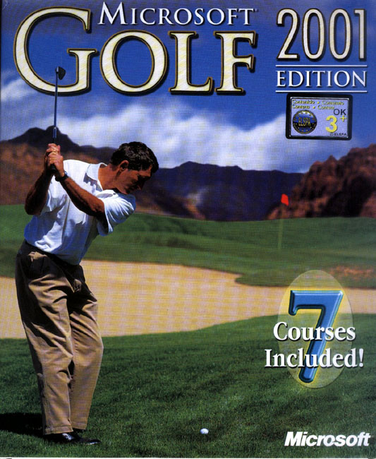 Microsoft Golf 2001 Edition - pedn CD obal
