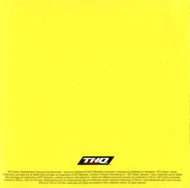 MTV Sports: Skateboarding - pedn vnitn CD obal
