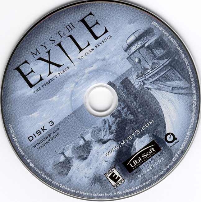 Myst 3: Exile - CD obal 3