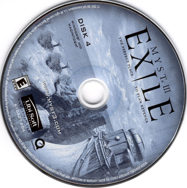 Myst 3: Exile - CD obal 4
