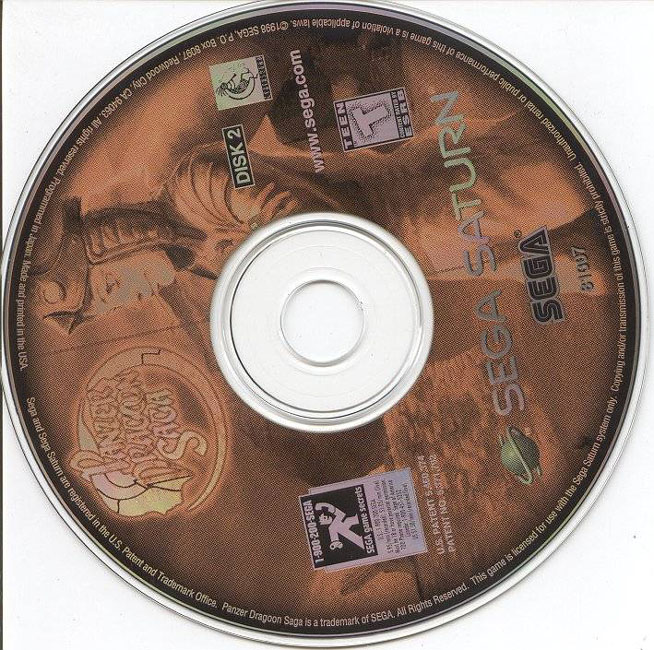 Panzer Dragoon Saga - CD obal