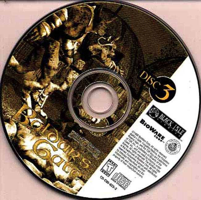 Baldur's Gate - CD obal 3